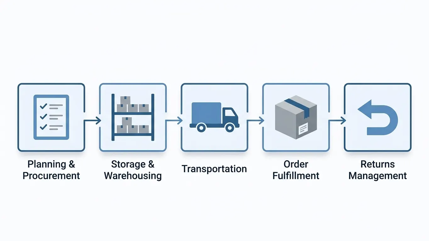 How logistics works – 5 step process from planning to returns management