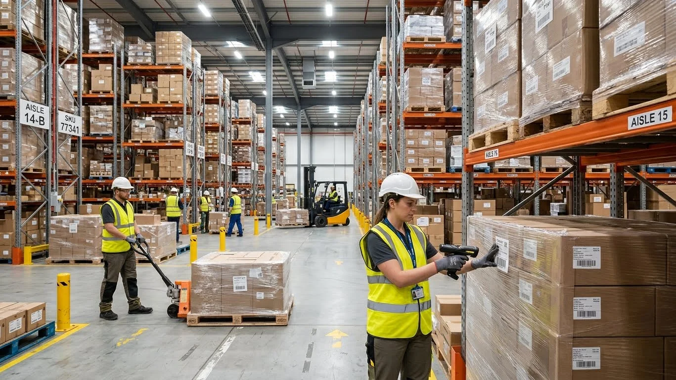 warehousing operations managing and organizing inventory in supply chain 